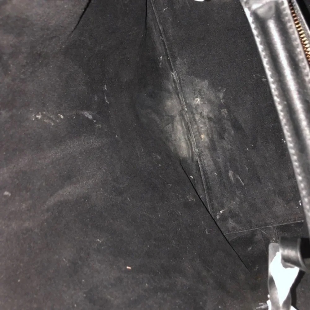 Michael kors black leather tote bag and pouchette